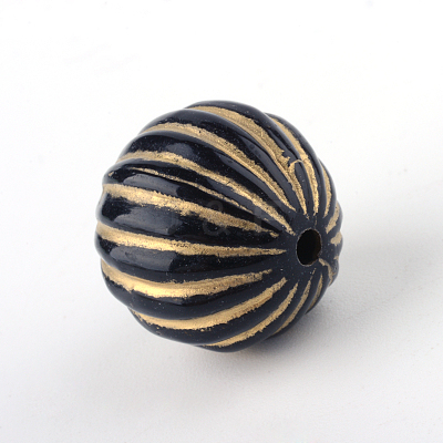 Round Plating Acrylic Beads X-PACR-Q102-143B-1