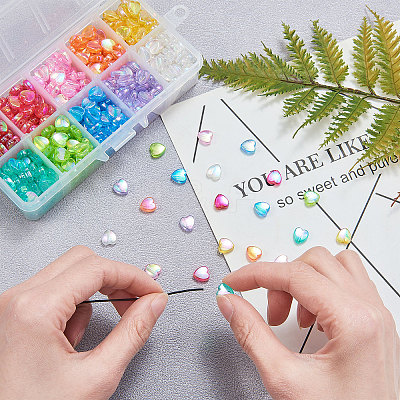 Eco-Friendly Transparent Acrylic Beads TACR-CJ0001-02-1