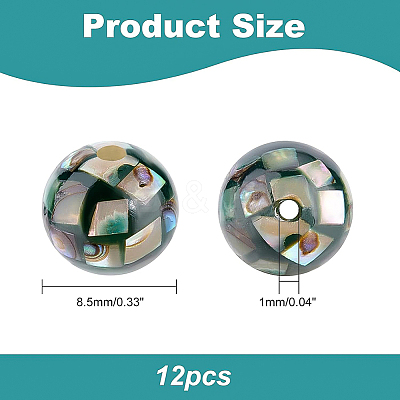 Opaque Resin Beads SSHEL-BC0001-24-1