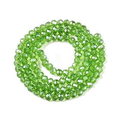 Electroplate Glass Beads Strands EGLA-A044-T4mm-A11-1