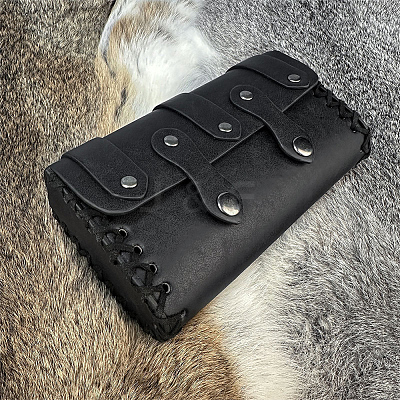Leather Waist Bag and Belt Set AJEW-CL0003-58B-1