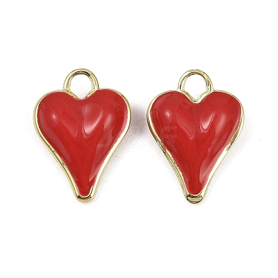 Brass Enamel Pendants KK-I358-002G-A-1