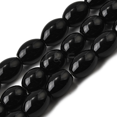 Natural Black Onyx Beads Strands G-F801-F02-03-1
