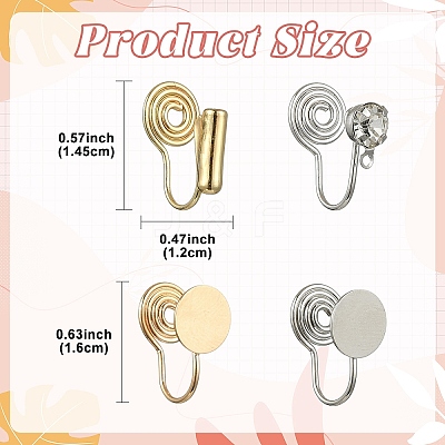 20Pcs 2 Colors Brass Ear Cuff Findings FIND-YW0009-95-1