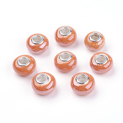Handmade Porcelain European Beads for Jewelry Making X-OPDL-G001-2-1