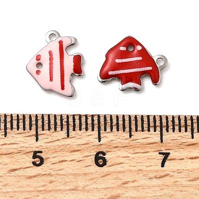 304 Stainless Steel Enamel Charms X-STAS-Q363-14F-P-1