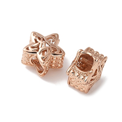 Brass Beads KK-U057-07RG-1