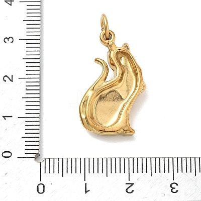 Autumn 304 Stainless Steel Pendants STAS-C180-01G-G-1