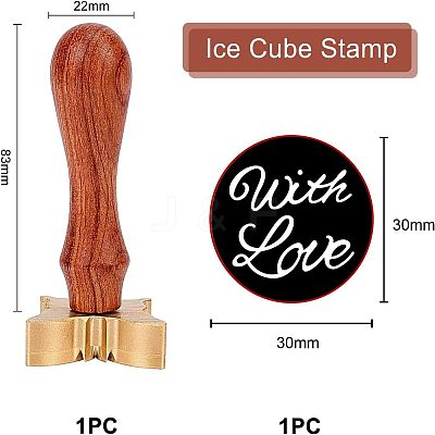 1Pc Brass Stamp Head DIY-OC0008-33A-1