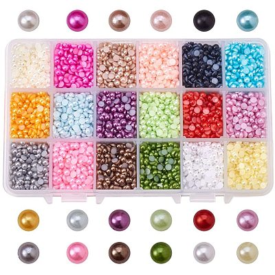 ABS Plastic Cabochons SACR-PH0005-4mm-01-1