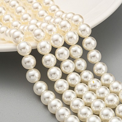 Glass Pearl Beads Strands HY-G002-01D-02-1