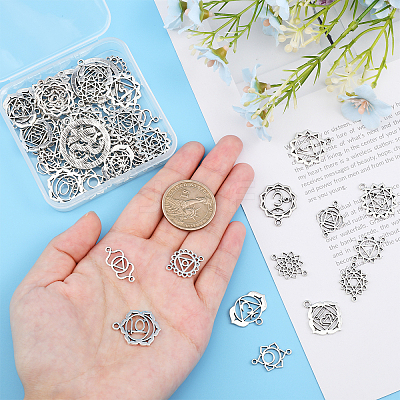 DIY 7 Chakra Jewelry Making Finding Kit DIY-CA0005-75-1