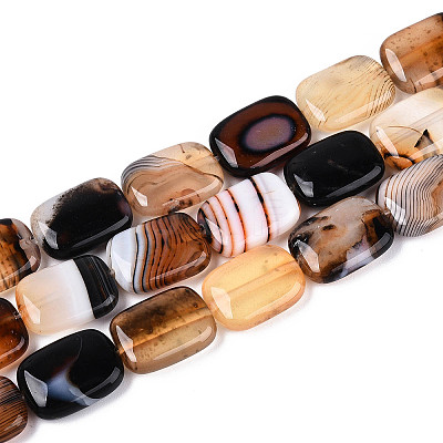 Natural Agate Beads Strands G-N356-03A-04-1