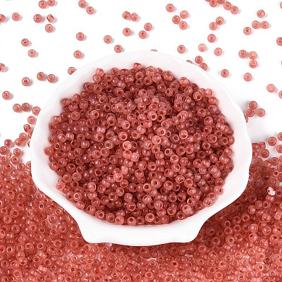 6/0 Transparent Inside Colours Glass Seed Beads SEED-N008-08K-1