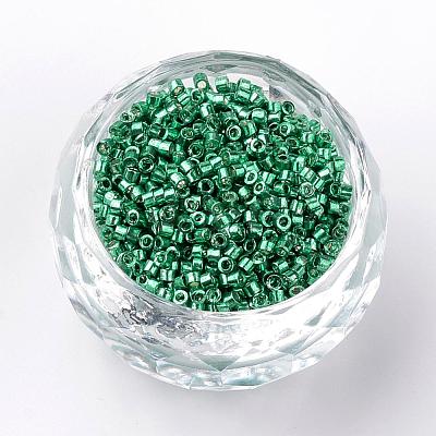 Plated Glass Bugle Beads SEED-R043-08-1