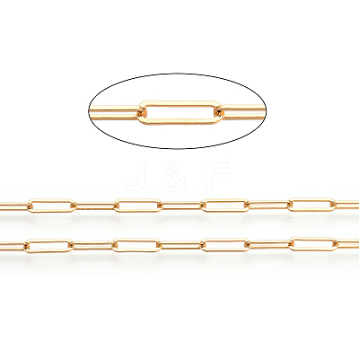 Brass Paperclip Chains CHC-TAC0009-02G-1