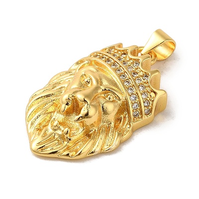 Brass Micro Pave Cubic Zirconia Pendants KK-R162-084G-1