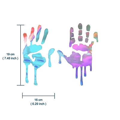 Car Decals- 1 Pcs Hand Car Hood Sticker ST-F711-1-1