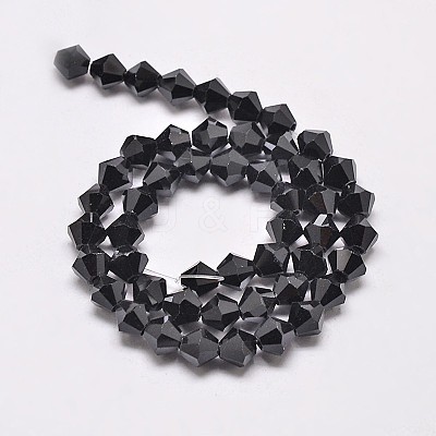 Imitate Austrian Crystal Bicone Glass Beads Strands X-GLAA-F029-4x4mm-02-1