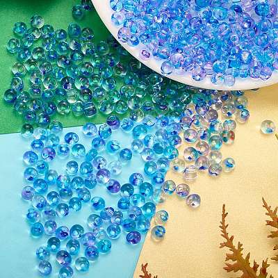 45G Transparent Baking Paint Glass Seed Beads SEED-SZ0001-028H-1