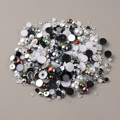 Resin Cabochons RESI-WH0029-14H-1