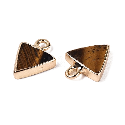 Natural Tiger Eye Pendants G-Q606-103G-03-1