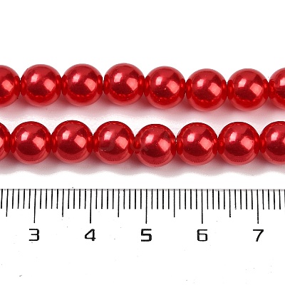 ABS Plastic Imitation Pearl Round Beads MACR-S789-8mm-14-1