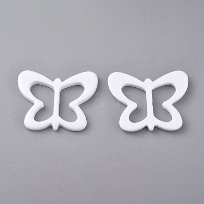 Resin Buckle Clasps RESI-WH0008-25D-1