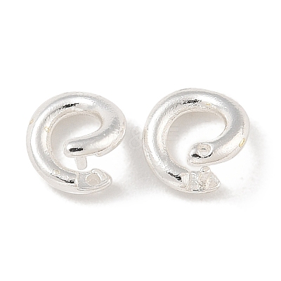 Brass Twister Clasps KK-P284-13S-1