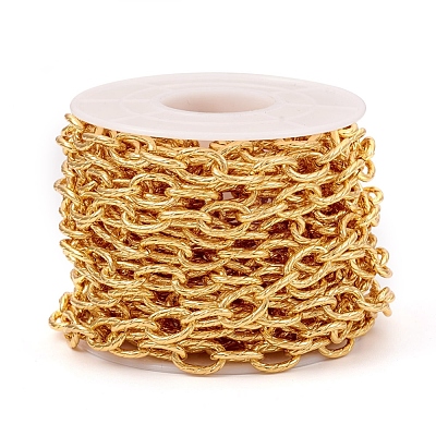 Textured Brass Cable Chain CHC-G012-01G-1