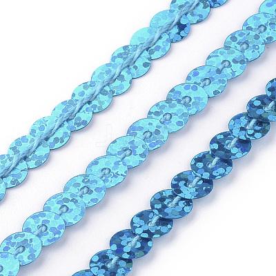 Eco-Friendly Plastic Paillette Beads PVC-Q092-6mm-PA10-1