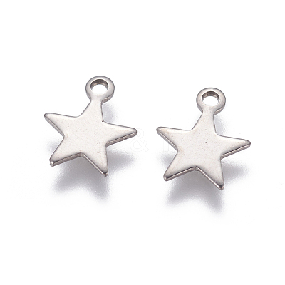 Tarnish Resistant 304 Stainless Steel Charms X-STAS-G190-27P-B-1