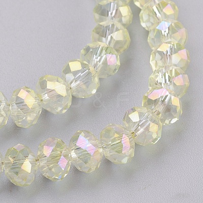 Electroplate Glass Beads Strands GLAA-K027-02AB-1