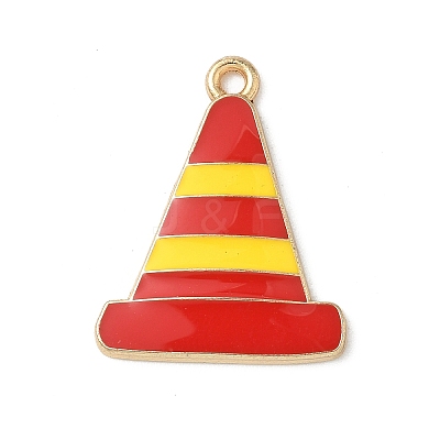 Alloy Enamel Pendants FIND-C074-01G-01-1