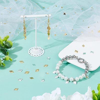 80Pcs 4 Styles Brass Charms KK-FH0003-80-1