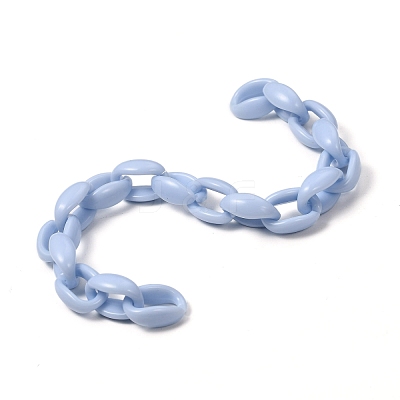 Handmade Acrylic Cable Chains AJEW-JB00690-01-1
