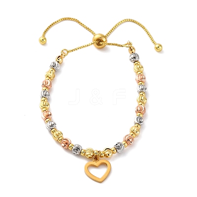 Brass Slider Bracelets BJEW-C090-02G-A-1