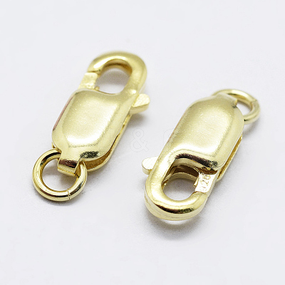 925 Sterling Silver Lobster Claw Clasps STER-K167-075A-G-1