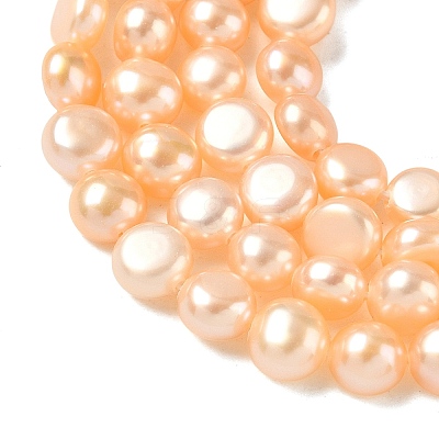 Natural Cultured Freshwater Pearl Beads Strands PEAR-C004-21B-1