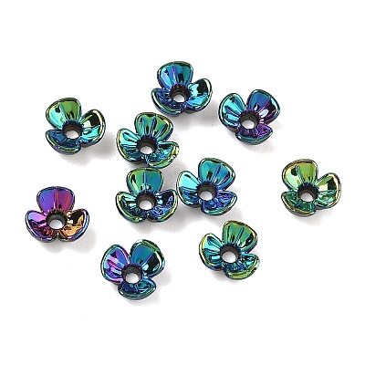 UV Plating Opaque Acrylic Bead Cap OACR-K001-39J-1