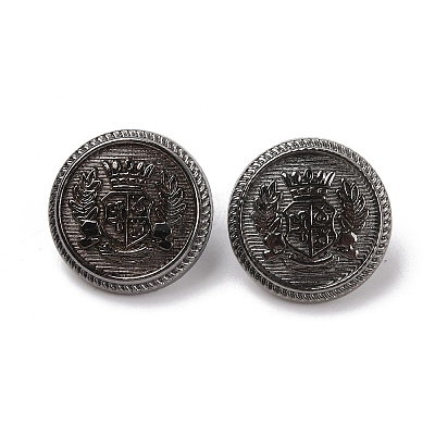 Alloy Shank Buttons BUTT-WH0027-15B-01-1