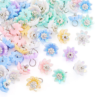 50Pcs Opaque Resin Charms PALLOY-TA00222-1