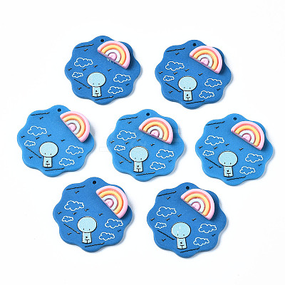 Opaque Acrylic Pendants KY-Q058-003-1