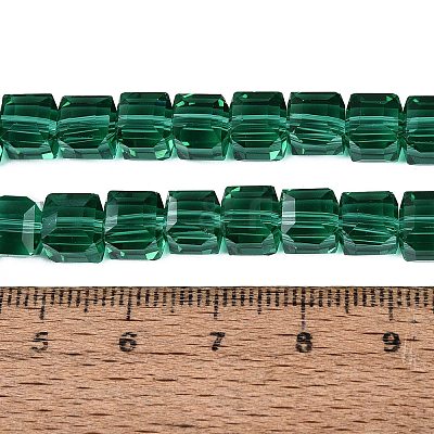 Transparent Glass Beads Strands GLAA-R041-8x8mm-A15-1