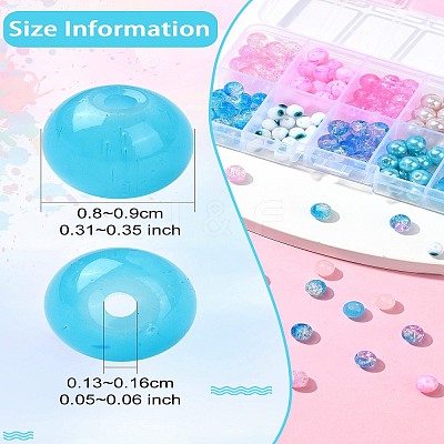 10 Styles Spray Painting & Baking Paint Glass Beads GLAA-YW0003-57-1