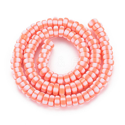 Handmade Polymer Clay Beads Strands CLAY-N008-042F-1
