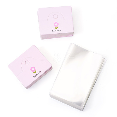 100Pcs Rectangle Clear Polypropylene Cellophane Bags CDIS-TA0001-40B-1