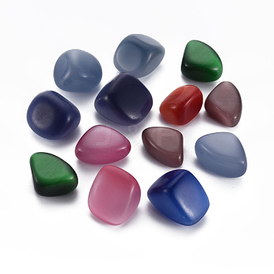 Natural Cat Eye Beads G-N0326-92-1