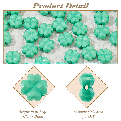 200Pcs Opaque Acrylic Beads SACR-HS0001-01-1