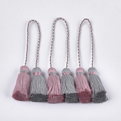 Polycotton(Polyester Cotton) Tassel Big Pendant Decorations FIND-S302-01L-1